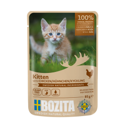 BOZITA KITTEN KAWAŁKI W SOSIE Z KURCZAKIEM SASZETKA 85g